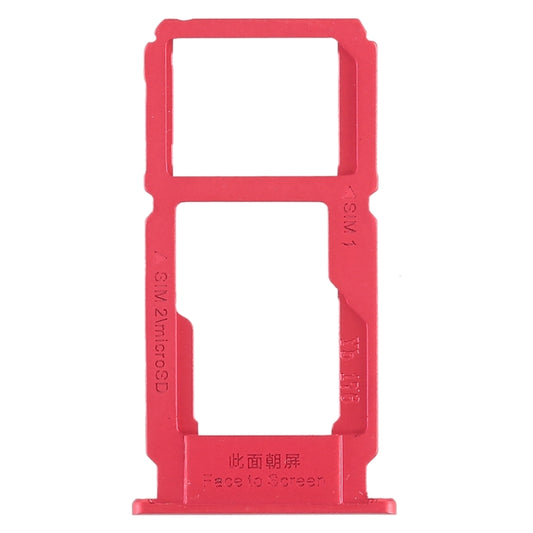 For OPPO R11 SIM Card Tray + SIM Card Tray / Micro SD Card Tray (Red) by buy2fix