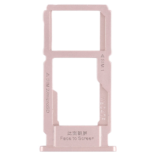 For OPPO R11s SIM Card Tray + SIM Card Tray / Micro SD Card Tray (Rose Gold) by buy2fix
