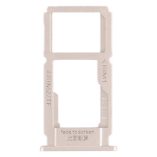 For OPPO R9sk SIM Card Tray + SIM Card Tray / Micro SD Card Tray (Gold) by buy2fix