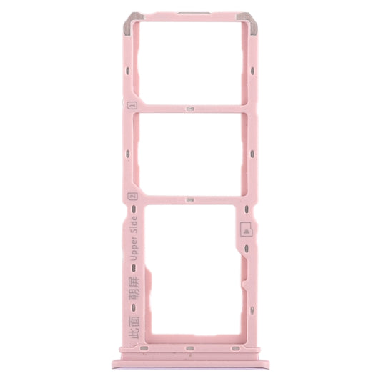 For Vivo Y97 2 x SIM Card Tray + Micro SD Card Tray (Rose Gold) by buy2fix