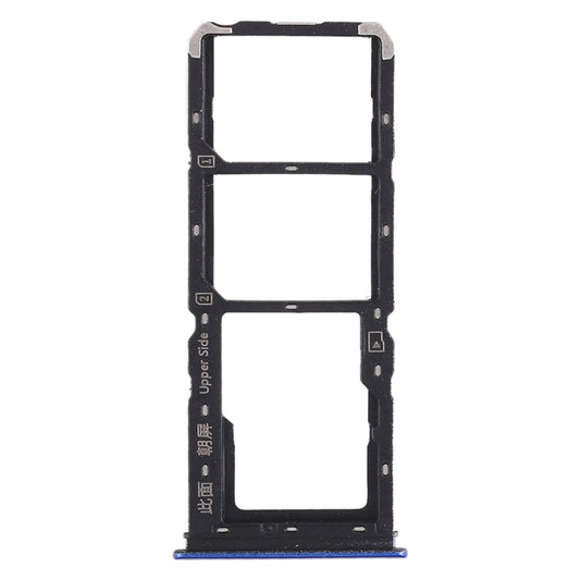 For Vivo Y93 2 x SIM Card Tray + Micro SD Card Tray (Blue) by buy2fix