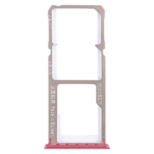 For OPPO A1 2 x SIM Card Tray + Micro SD Card Tray (Red) by buy2fix