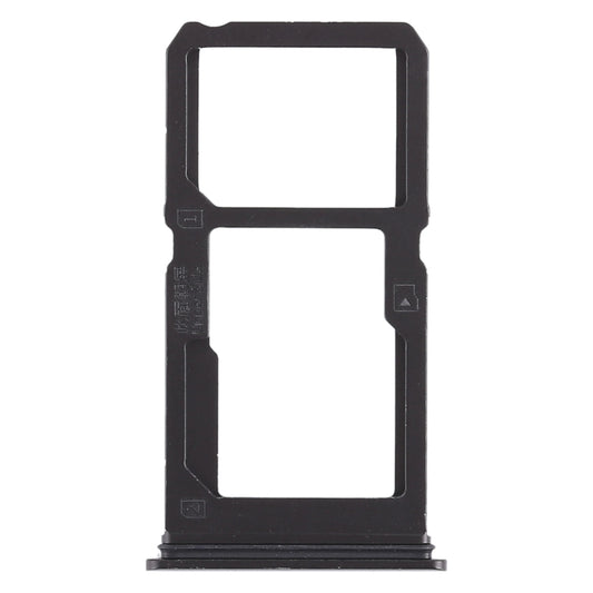 For Vivo X21i SIM Card Tray + SIM Card Tray / Micro SD Card Tray (Black) by buy2fix