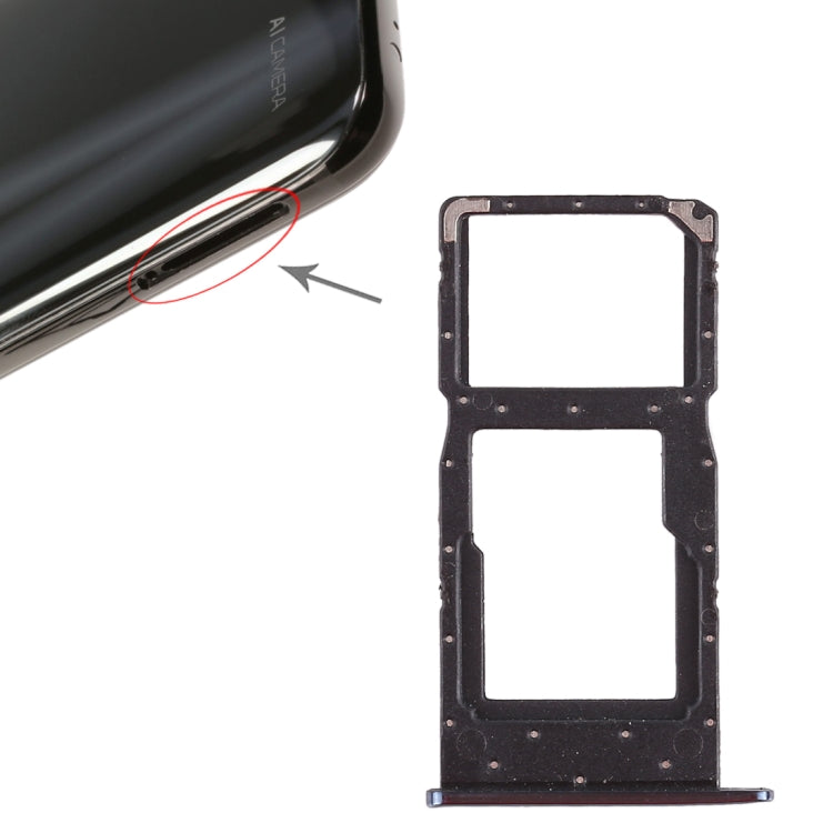 SIM Card Tray + SIM Card Tray / Micro SD Card Tray for Huawei Honor 10 Lite / P smart (2019)(Blue) by buy2fix