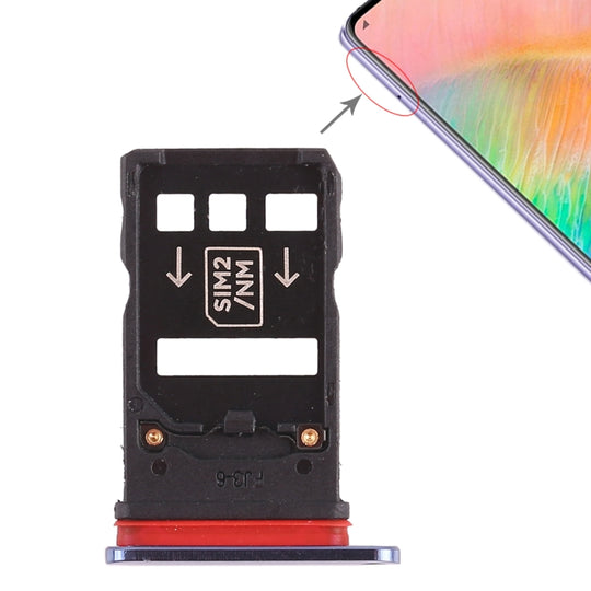 2 x SIM-Kartenfach für Huawei Mate 20 X (Blau)
