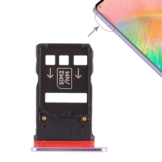 2 x SIM-Kartenfach für Huawei Mate 20 X (Silber)
