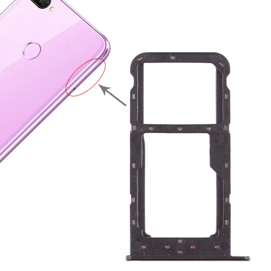 SIM-Kartenfach + SIM-Kartenfach / Micro-SD-Kartenfach für Huawei Honor 9i (Schwarz)