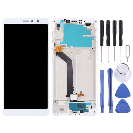 TFT LCD Screen for Xiaomi Redmi S2 / Y2 Digitizer Full Assembly with Frame(White) by buy2fix