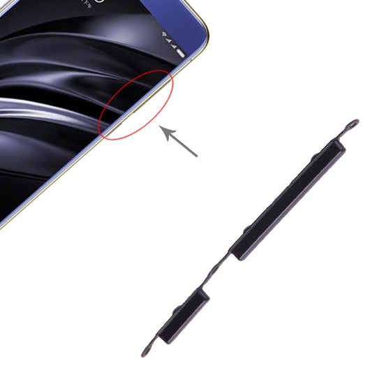 Bouton d'alimentation et bouton de contrôle du volume pour Xiaomi Redmi 6A / Redmi 6 (Noir)