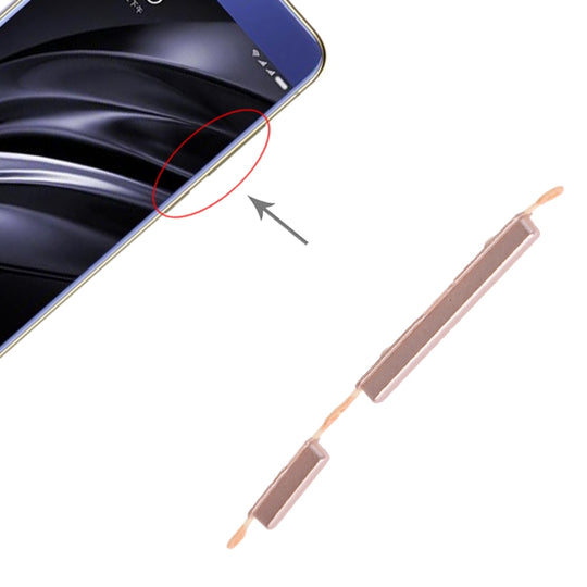 Bouton d'alimentation et bouton de contrôle du volume pour Xiaomi Redmi 6A / Redmi 6 (Or)