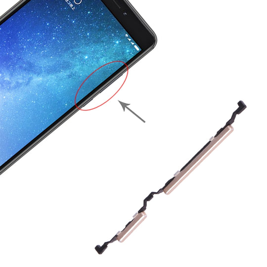 Power Button and Volume Control Button for Xiaomi Max 2(Gold)
