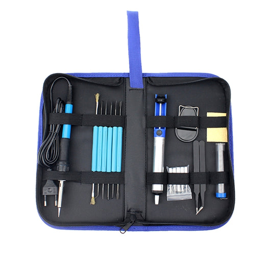 JIAFA JF-8125 18 in 1 Soldering Iron Tool Set with Bag, EU Plug(Black) by JIAFA