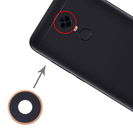 10 PCS Kameraobjektivabdeckung für Xiaomi Redmi 5 Plus (Gold)