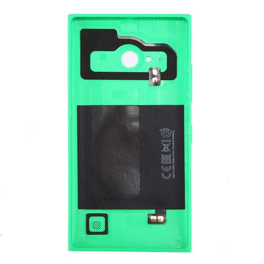 for Nokia Lumia 735 Solid Color NFC Battery Back Cover(Green) by buy2fix