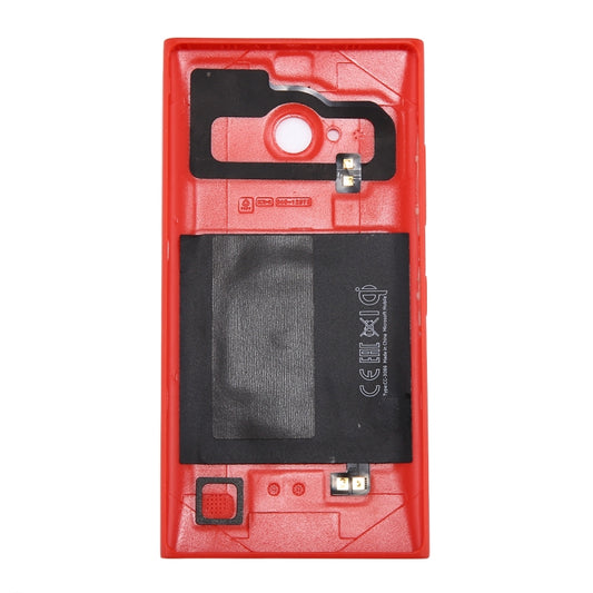 for Nokia Lumia 735 Solid Color NFC Battery Back Cover(Red) by buy2fix