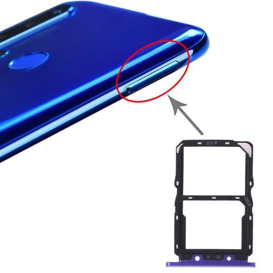 SIM-Kartenfach + NM-Kartenfach für Huawei Nova 5 (Lila)