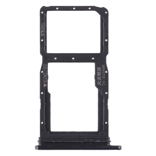 SIM Card Tray + SIM Card Tray / Micro SD Card Tray for Huawei Nova 5i (Black) by buy2fix