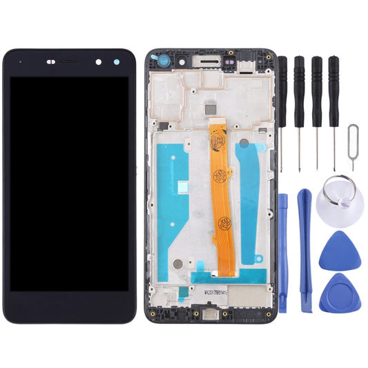 OEM LCD Screen for Huawei Y5 (2017) Digitizer Full Assembly with Frame (Black) by buy2fix