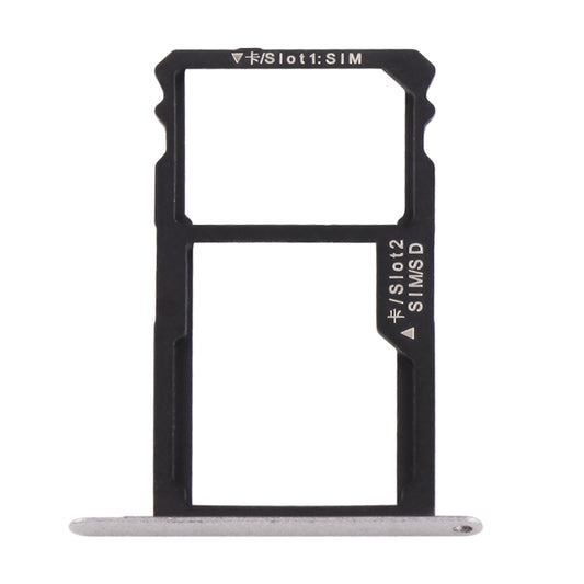 For Huawei Honor 7 Nano SIM Card Tray + Nano SIM / Micro SD Card Tray(Grey) by buy2fix