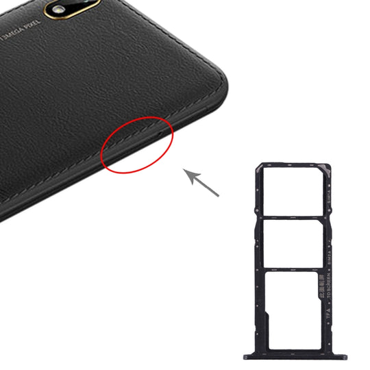 SIM-Kartenfach + SIM-Kartenfach + Micro-SD-Kartenfach für Huawei Y5 (2019) (Schwarz)