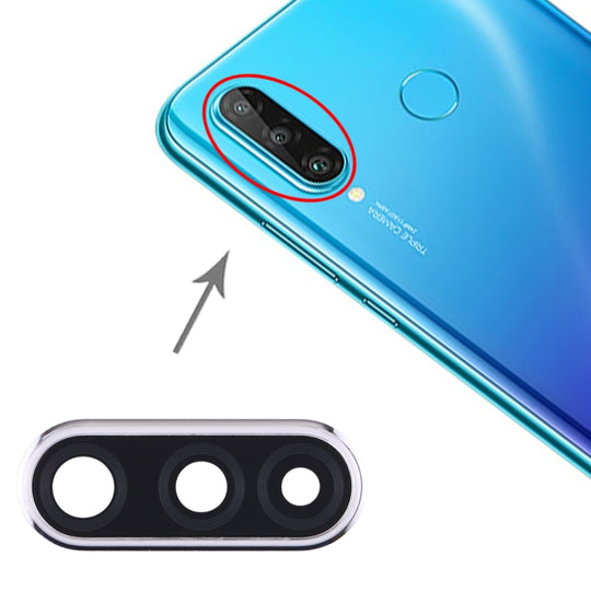 Kameraobjektivabdeckung für Huawei P30 Lite (48MP) (Silber)