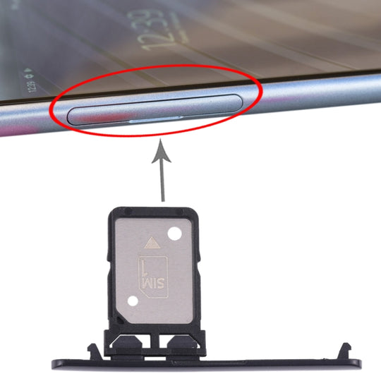 Einzel-SIM-Kartenfach für Sony Xperia 10 Plus (Schwarz)