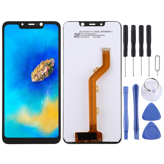 LCD-Bildschirm und Digitizer-Vollmontage für Tecno Spark 3 Pro / Spark 3 KB3 KB8 (Schwarz)