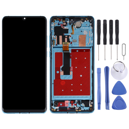 Original OLED LCD Screen for Huawei P30 Pro Digitizer Full Assembly with Frame(Twilight) by buy2fix