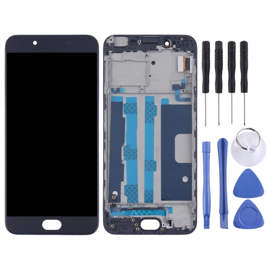 For OPPO R9s LCD Screen (TFT) + Touch Panel with Frame(Black) by buy2fix