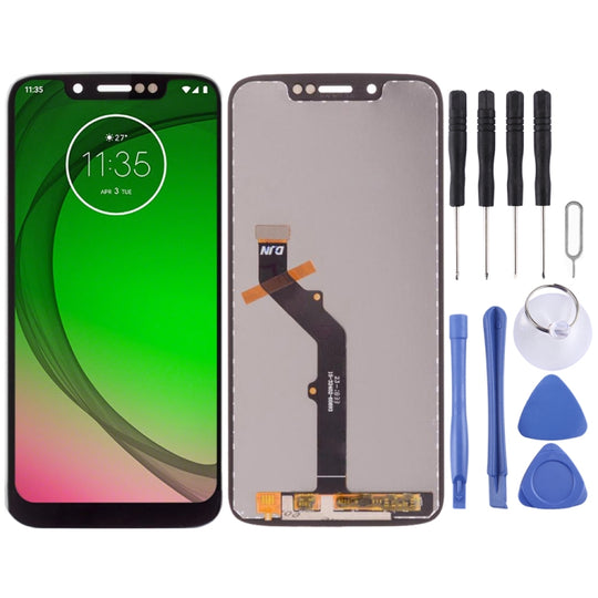 LCD-Bildschirm und Digitizer-Vollmontage für Motorola Moto G7 Play (Schwarz)
