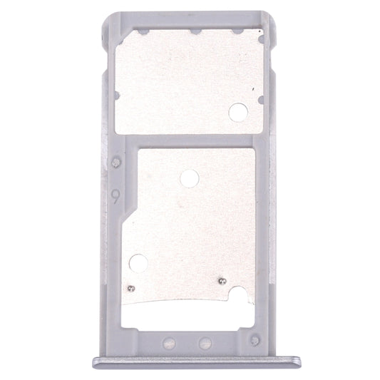 For Huawei Enjoy 7 Plus / Y7 Prime SIM Card Tray & SIM / Micro SD Card Tray(Silver) by buy2fix