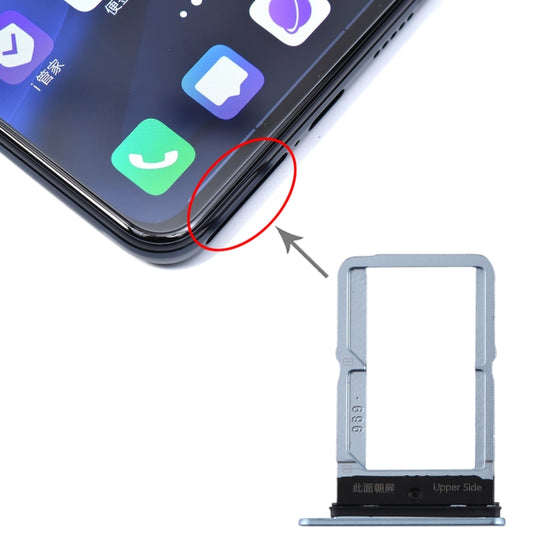 Plateau de carte SIM + plateau de carte SIM pour Vivo S5 (gris)