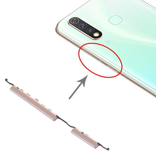 Touches latérales pour Vivo Y5s (Or)