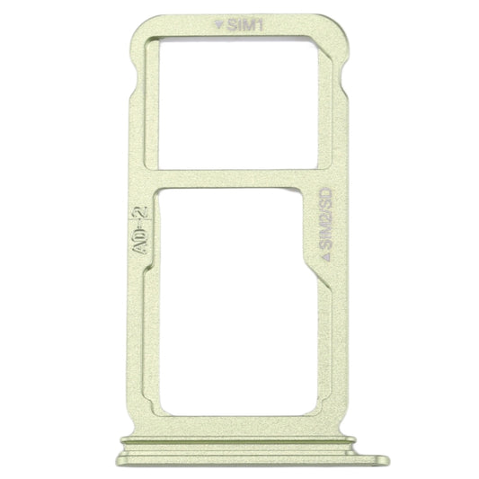 For Huawei P10 Plus SIM Card Tray & SIM / Micro SD Card Tray(Green) by buy2fix
