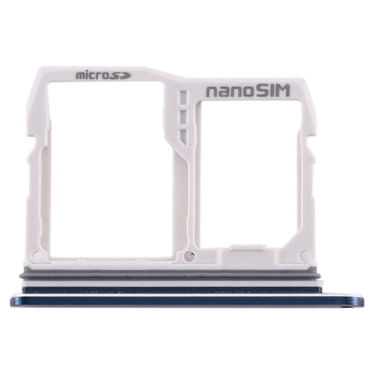 SIM Card Tray + Micro SD Card Tray for LG V40 ThinQ (Blue) by buy2fix