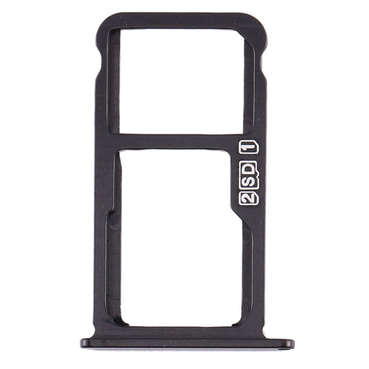 SIM Card Tray + SIM Card Tray / Micro SD Card Tray for Nokia X7 / 8.1 / 7.1 Plus / TA-1131(Black) by buy2fix