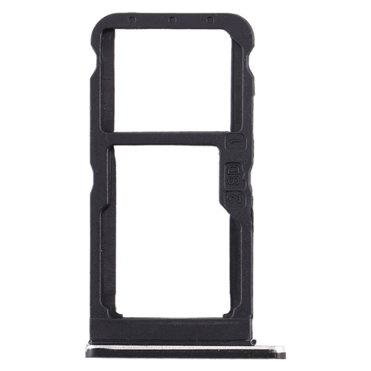 SIM Card Tray + SIM Card Tray / Micro SD Card Tray for Nokia 7 TA-1041 (Black) by buy2fix