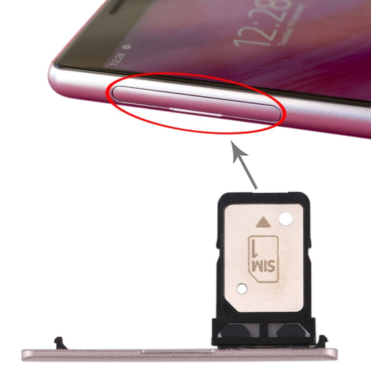 Original Einzel-SIM-Kartenfach für Sony Xperia 10 (Rosa)