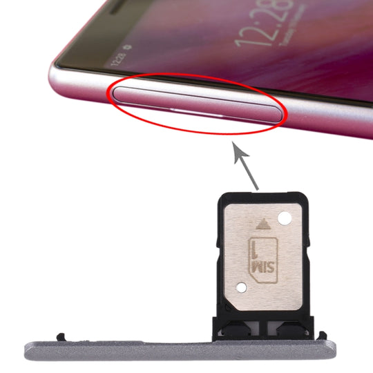 Original Einzel-SIM-Kartenfach für Sony Xperia 10 (Grau)