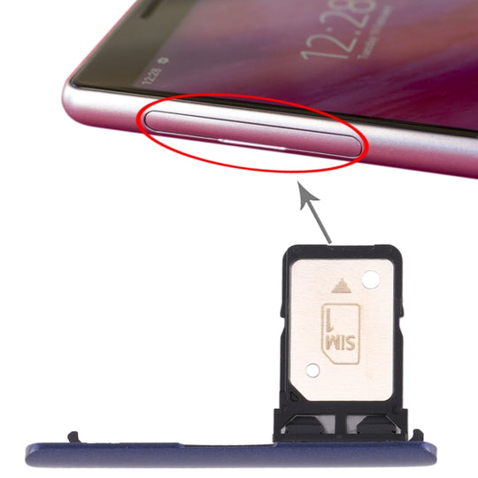 Original Einzel-SIM-Kartenfach für Sony Xperia 10 (Blau)