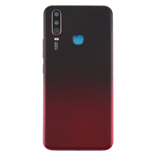 For Vivo Y3 Battery Back Cover with Camera Lens (Red) by buy2fix