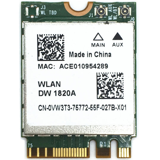 Carte sans fil WiFi DW1820A BCM94350ZAE 802.11ac BT4.1 867 Mbps M.2/NGFF