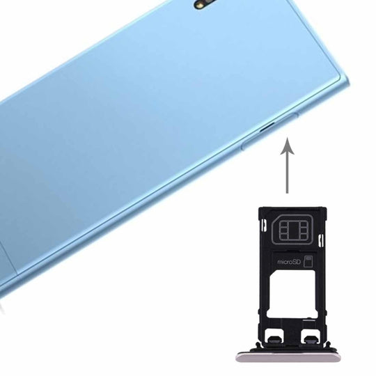 für Sony Xperia XZs (Einzel-SIM-Version) SIM- und Micro-SD-Kartenfach (Silber)
