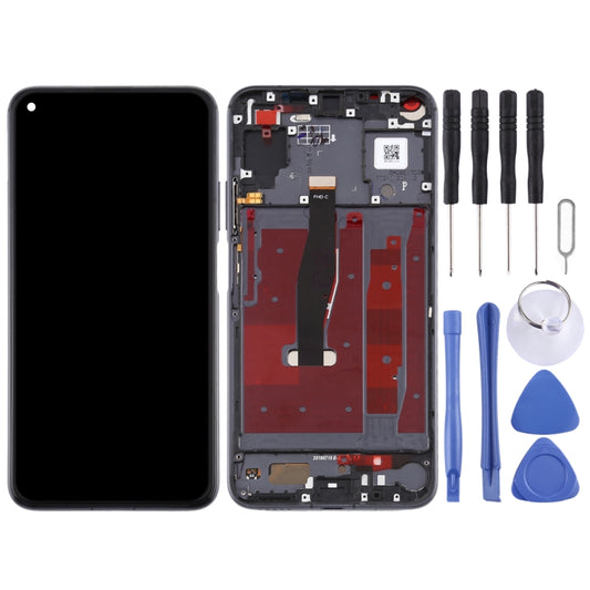 OEM LCD Screen for Huawei Honor 20 Digitizer Full Assembly with Frame(Black) by buy2fix