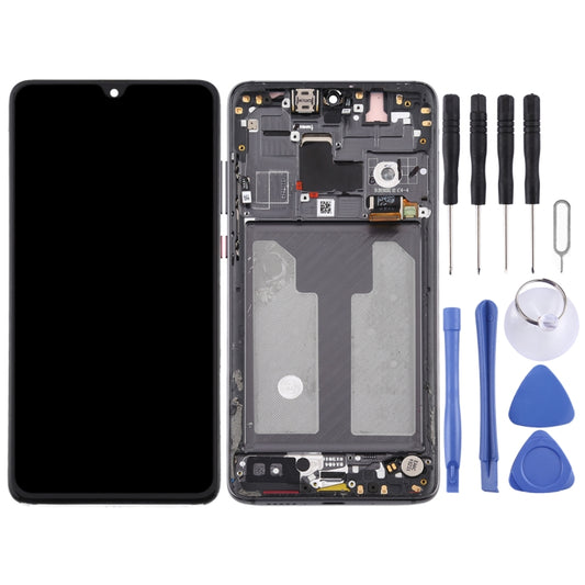 Original OLED LCD Screen for Huawei Mate 20 Digitizer Full Assembly with Frame(Black) by buy2fix
