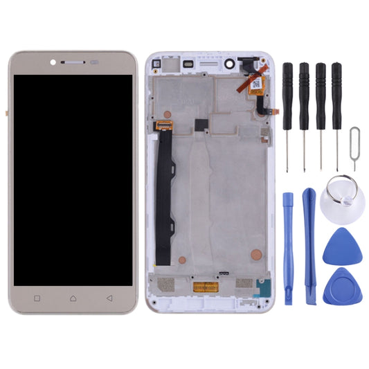 OEM LCD Screen for Lenovo Vibe K5 Plus A6020A46 A6020l36 A6020l37 Digitizer Full Assembly with Frame (Gold) by buy2fix