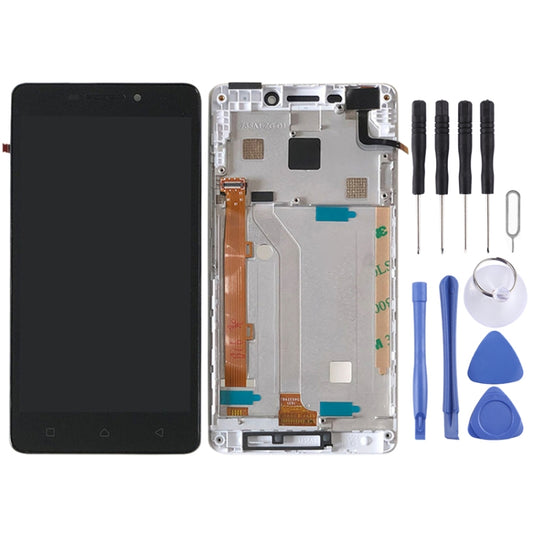 OEM LCD Screen for Lenovo Vibe P1m P1ma40 P1mc50 Digitizer Full Assembly with Frame (White) by buy2fix