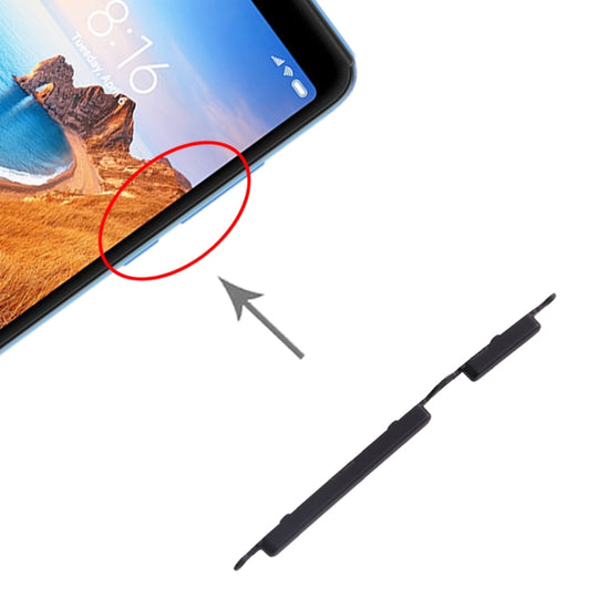 Touches latérales pour Xiaomi Redmi 7A (Noir)