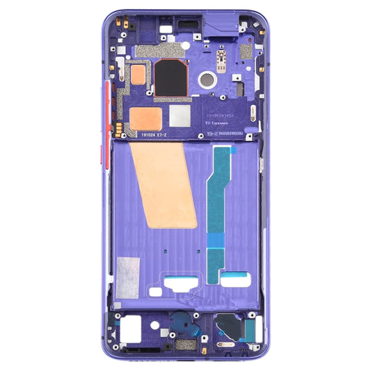 Front Housing LCD Frame Bezel Plate With Side Keys for Xiaomi Redmi K30 Pro (Purple) by buy2fix