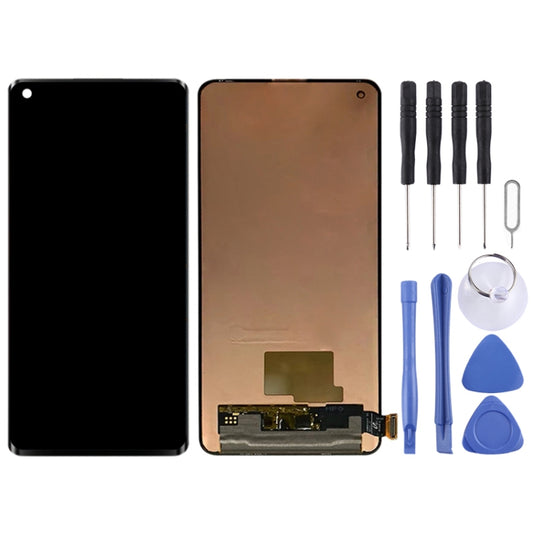 For OnePlus 8 with Digitizer Full Assembly Original AMOLED LCD Screen (Black) by buy2fix